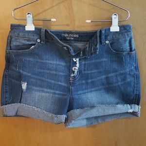 Cute Maurice's high rise jean short never worn